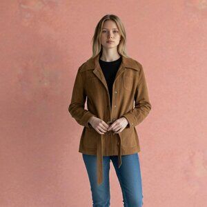 Vintage Suede Jacket Women